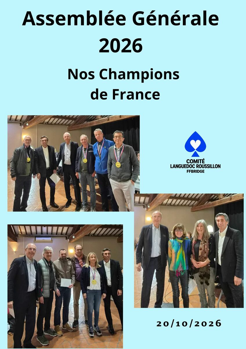 Nos champions de France