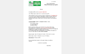 Dame Performance par 4 : Ouverture des inscriptions. DLI 3/10