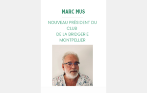 Nouveau Président Bridgerie Montpellier