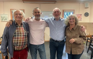 Champions du Comité en expert par quatre : O SAGE, P BLANCARD, F CORREARD, J PIGET, A DREUILLE, D PETIT