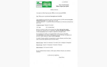 Expert : L’inscription au ME2 est ouverte jusqu’au 25/10/26