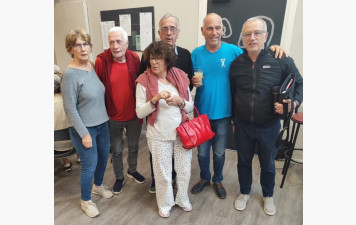 Champions de ligue en Open par quatre : M SINEGRE, M LE BARBE, A BERTRAND, S VERDU, J SINEGRE, O GALLAND