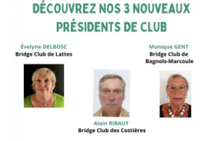 Nouveaux Présidents de club