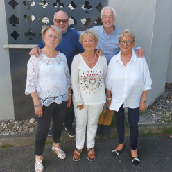 Champions de ligue en Senior Open par quatre Performance : Anne Marie SARRAZIN Christian BERNAL . Henri CAILLET  Viviane SERANO  Marie Jeanne MARRONCLE  Philippe DURAND  Michel CHERAMY